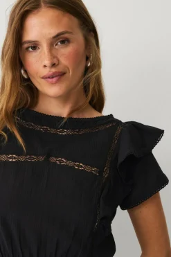 Ellos Collection Kjole med blondedetaljer