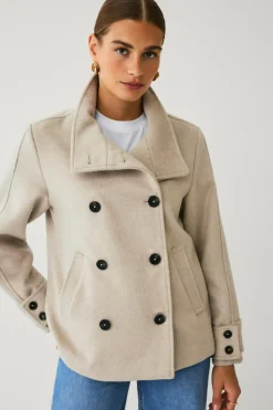 Ellos Collection Kort dobbeltradet frakke