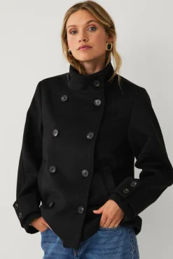 Ellos Collection Kort dobbeltradet frakke