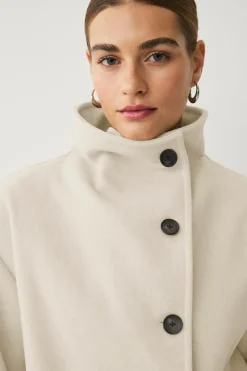 Ellos Collection Kort frakke med høj krave