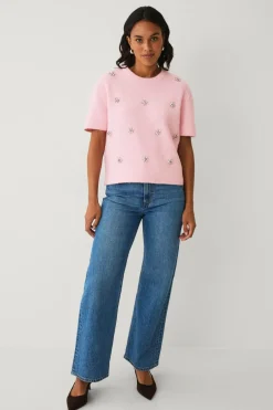 Ellos Collection Kortærmet, strikket trøje