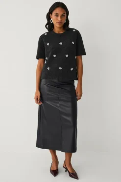 Ellos Collection Kortærmet, strikket trøje