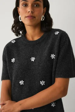 Ellos Collection Kortærmet, strikket trøje