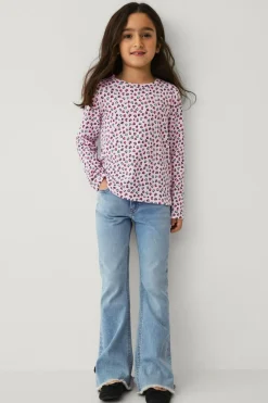 Ellos Collection Langærmet top med tryk