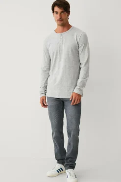 Ellos Collection Langærmet t-shirt med knaplukning