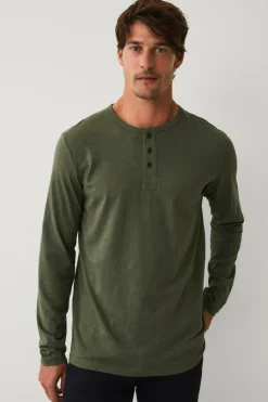 Ellos Collection Langærmet t-shirt med knaplukning