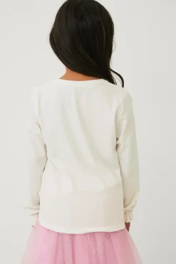 Ellos Collection Langærmet top med tryk