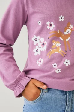 Ellos Collection Langærmet top med tryk