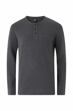 Ellos Collection Langærmet t-shirt med knaplukning