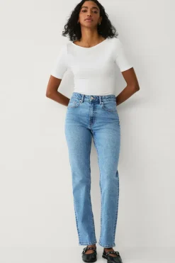 Ellos Collection Lige jeans med høj talje