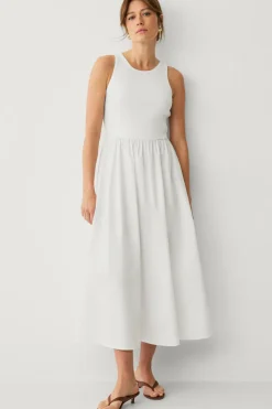 Ellos Collection Maxi kjole med strikket top og vævet nederdel