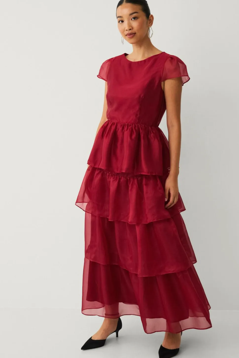 Ellos Collection Maxi nederdel med volanter