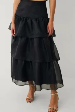 Ellos Collection Maxi nederdel med volanter