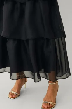 Ellos Collection Maxi nederdel med volanter