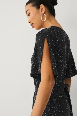 Ellos Collection Maxi kjole med rhinstene