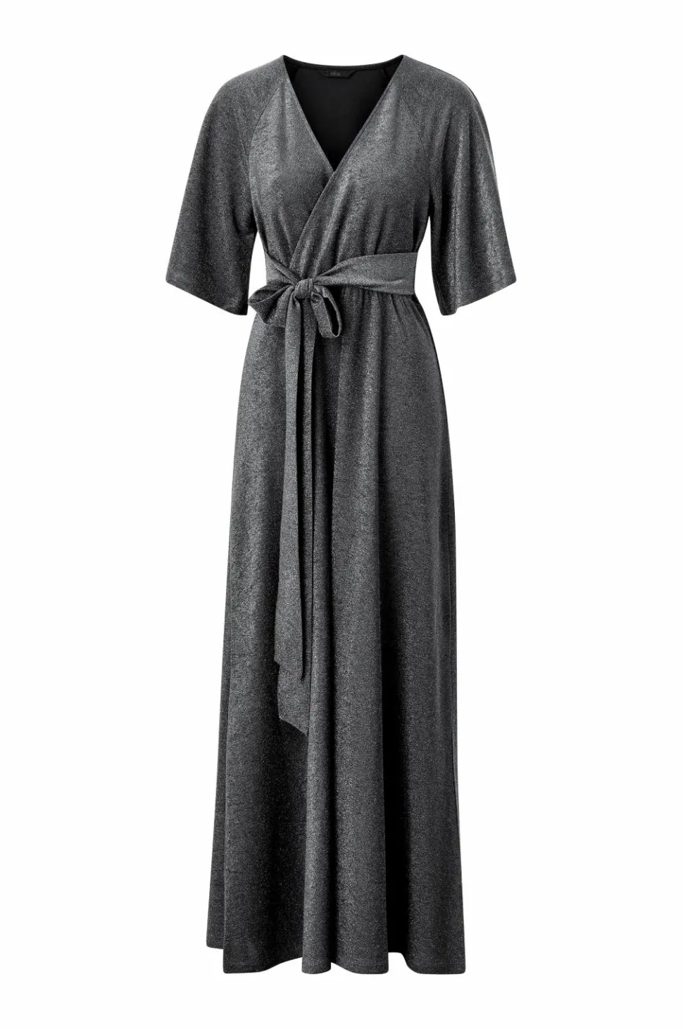 Ellos Collection Maxi kjole i lurex med bindebælte