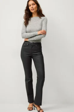 Ellos Collection Med svaj jeans med coated overflade