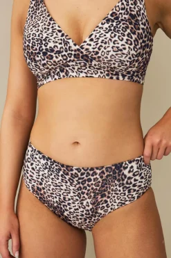 Ellos Collection Midi bikinitop i skinnende jersey