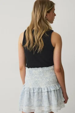 Ellos Collection Mini nederdel med flæser