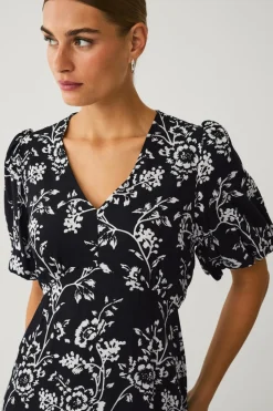 Ellos Collection Mønstret kjole i viskose