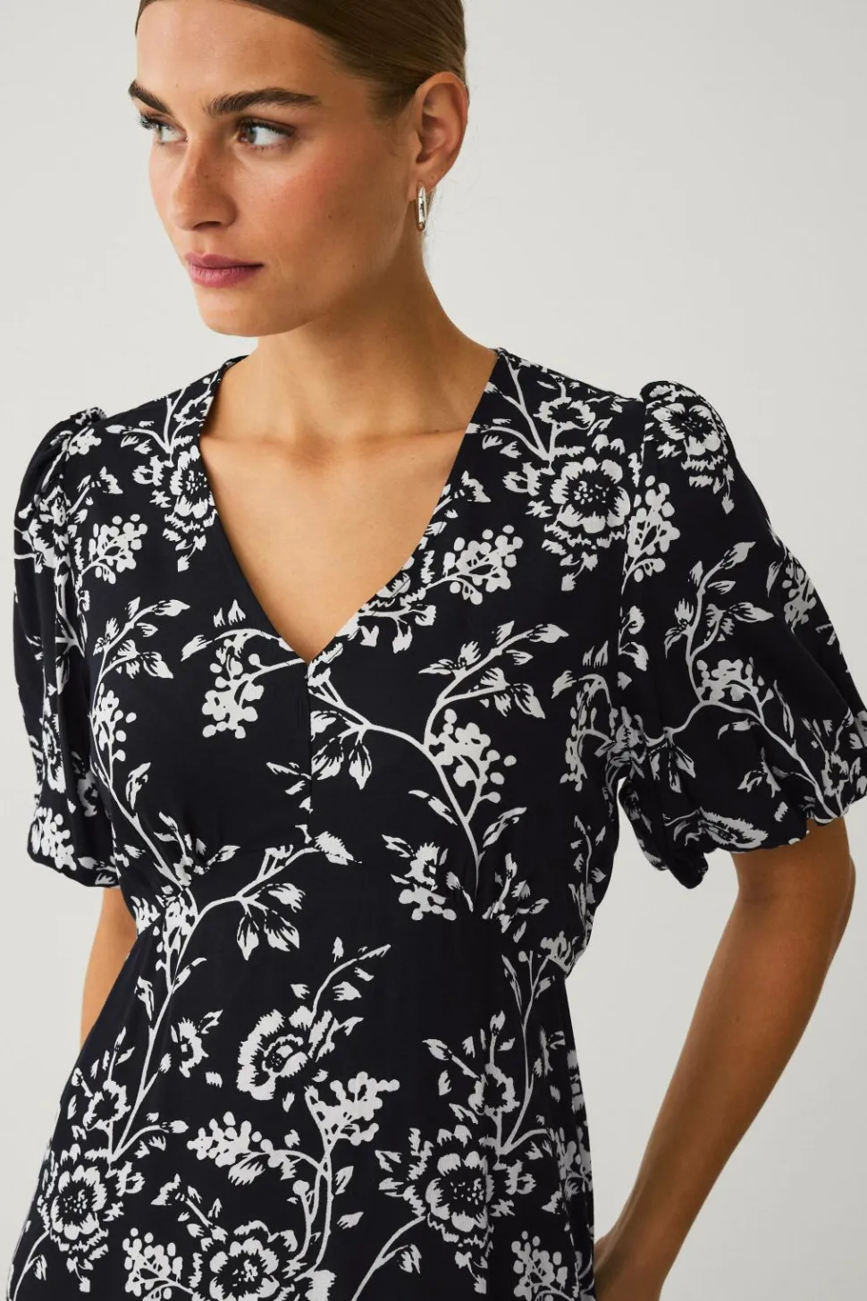 Ellos Collection Mønstret kjole i viskose