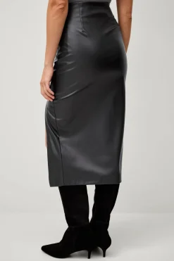 Ellos Collection Nederdel i imiteret læder