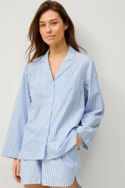 Ellos Collection Pyjamasskjorte med krave og revers