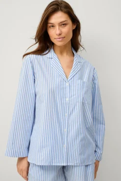 Ellos Collection Pyjamasskjorte med krave og revers