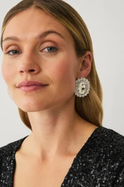 Ellos Collection Ørestikker med rhinstene