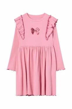 Ellos Collection Ribbet trikotkjole