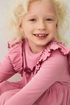 Ellos Collection Ribbet trikotkjole