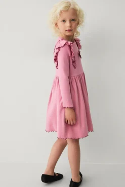 Ellos Collection Ribbet trikotkjole