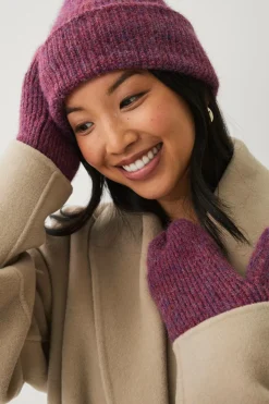 Ellos Collection Ribstrikkede vanter