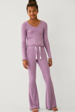 Ellos Collection Ribbede afslappede bukser