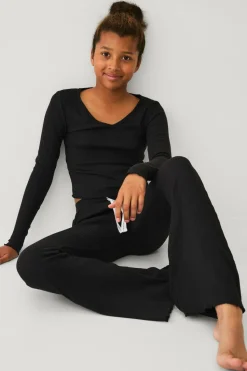 Ellos Collection Ribbede afslappede bukser