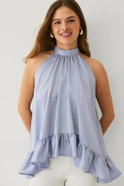 Ellos Collection Ærmeløs bluse med dikkedarer