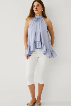 Ellos Collection Ærmeløs bluse med dikkedarer