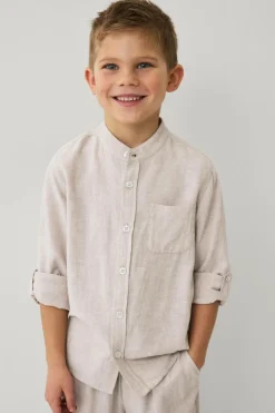 Ellos Collection Skjorte i hørblanding