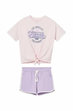 Ellos Collection Sæt Nathalie med top og sweatshorts