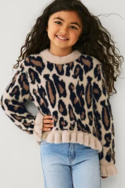 Ellos Collection Strikket trøje med flæser