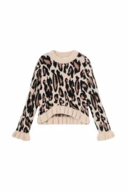 Ellos Collection Strikket trøje med flæser