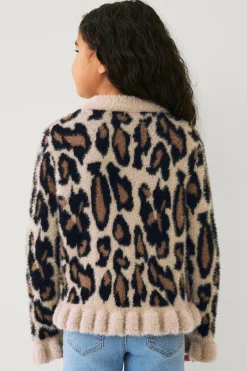 Ellos Collection Strikket trøje med flæser