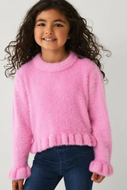 Ellos Collection Strikket trøje med flæser