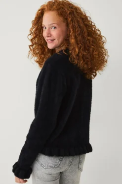 Ellos Collection Strikket trøje med flæser