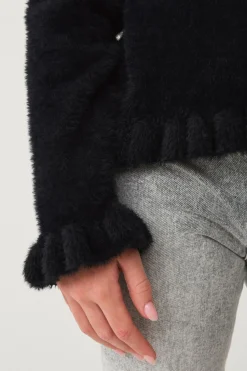 Ellos Collection Strikket trøje med flæser