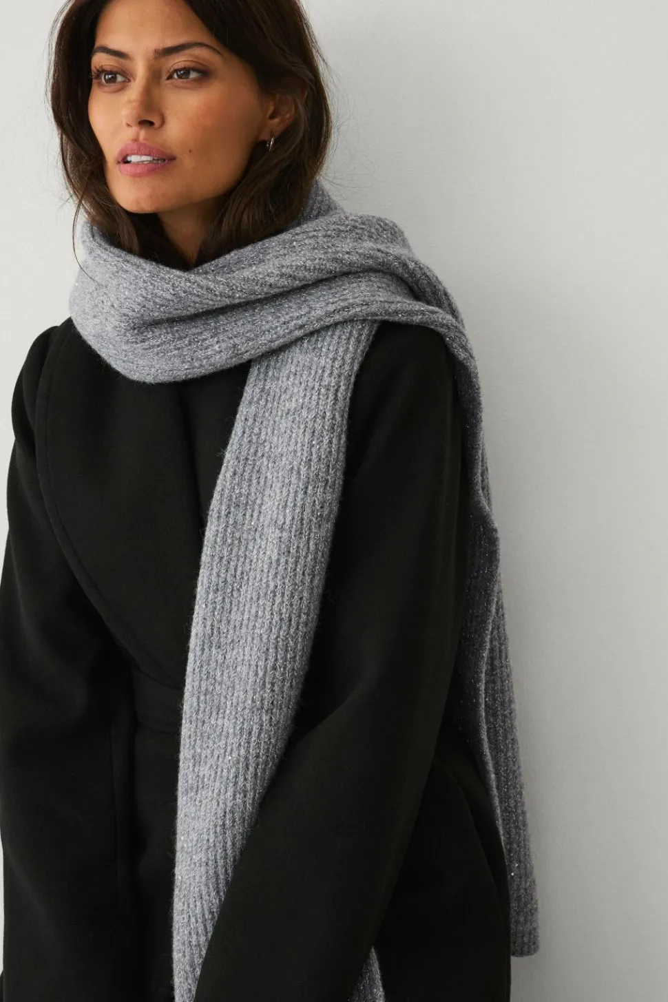 Ellos Collection Strikket halstørklæde 180x30 cm