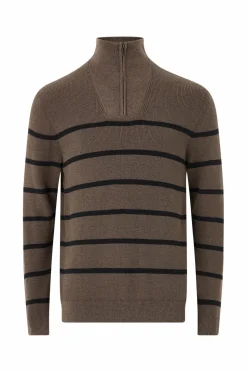 Ellos Collection Strikket trøje med halvlang lynlås