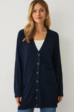 Ellos Collection Strikket cardigan med lommer