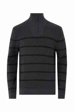 Ellos Collection Strikket trøje med halvlang lynlås