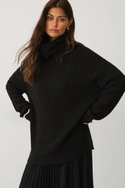 Ellos Collection Strikket turtleneck trøje